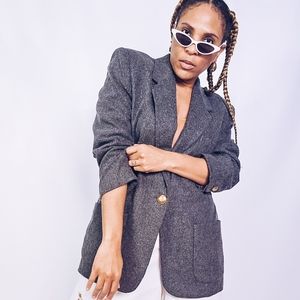 Wool Single Breasted Blazer